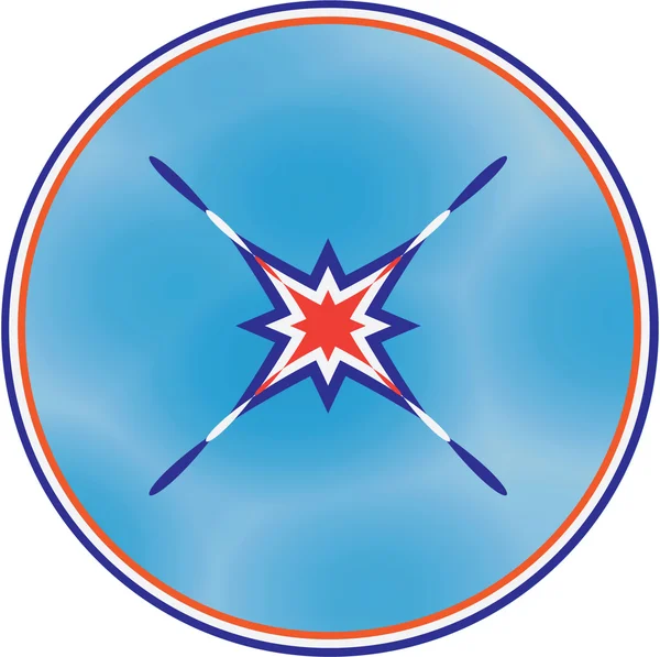 Het symbool van de vrede in tricolor — Stockvector