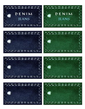 Set denim Etiketler