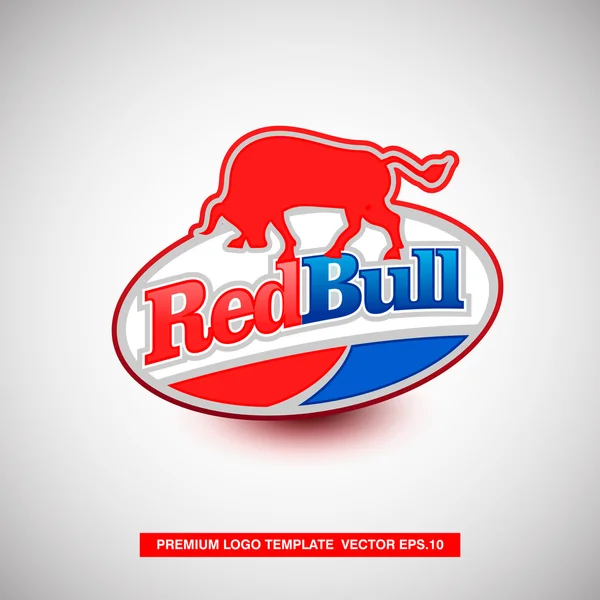 Templat logo Red Bull . - Stok Vektor