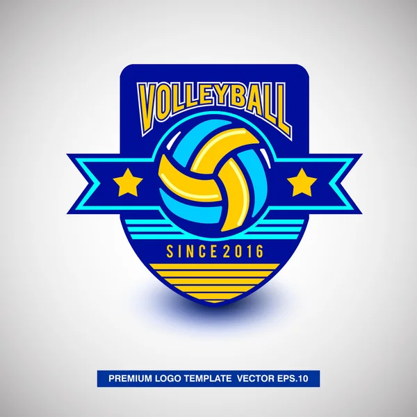 Volleyball logo for volleyball team — Stock Vector