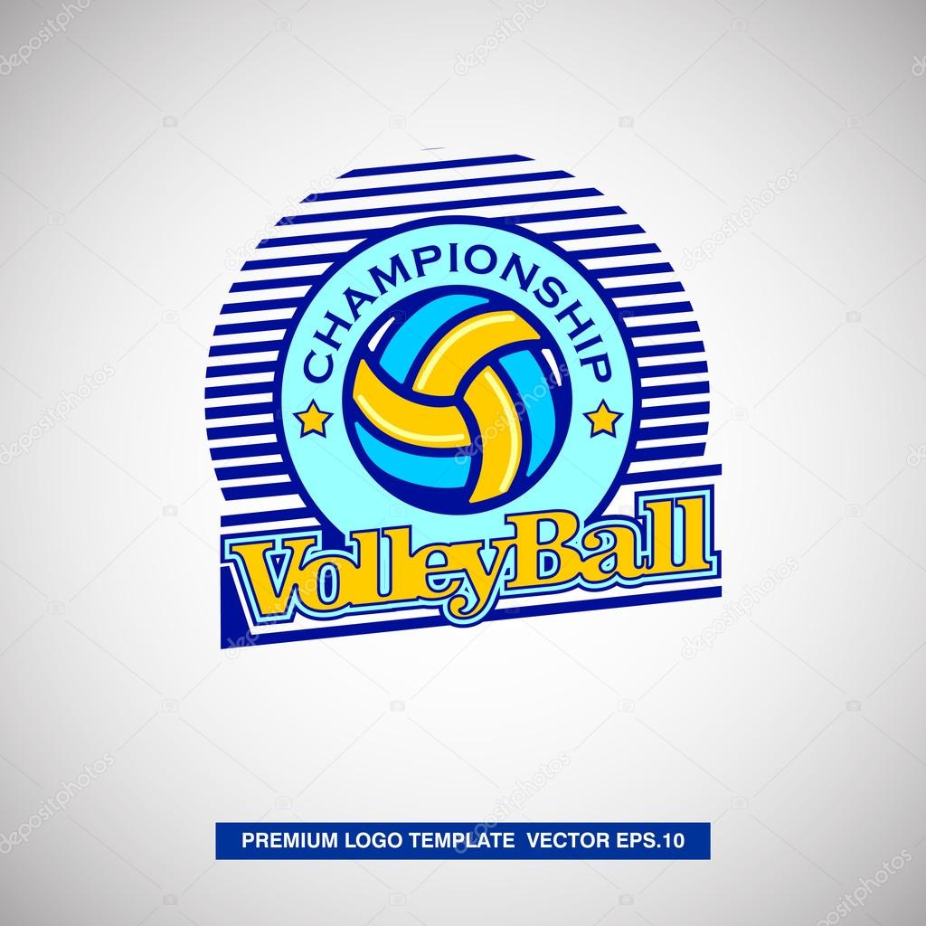 logotipo de Voleibol para o time de v lei Vetor de Stock logotipo de Voleibol para o time de v lei Vetor de Stock