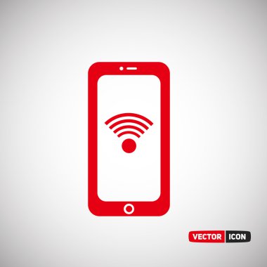 Wi-fi işareti ile Smartphone 
