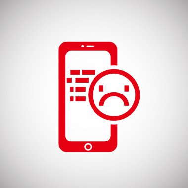 Gülümseme simgesi ile Smartphone