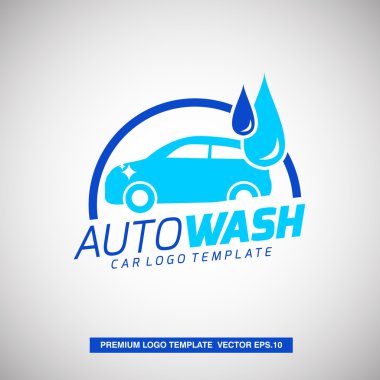 Otomatik Yıkama Logo Şablonu. 