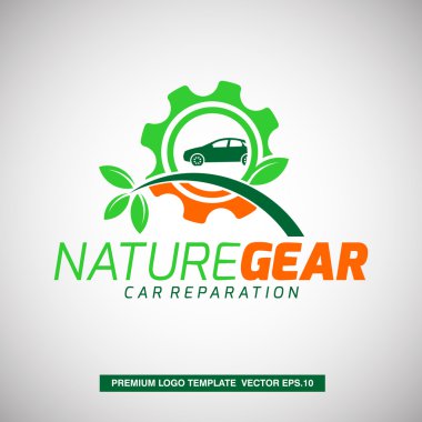 Doğa Vites Logosu Şablonu. 