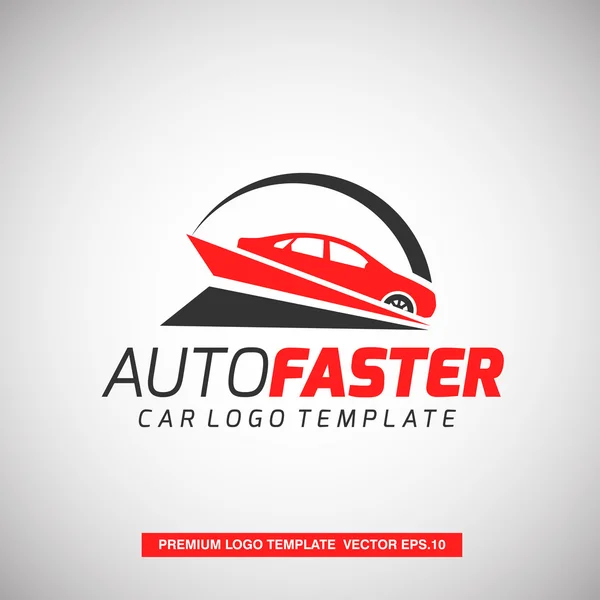 Plantilla de logotipo auto más rápido — Vector de stock