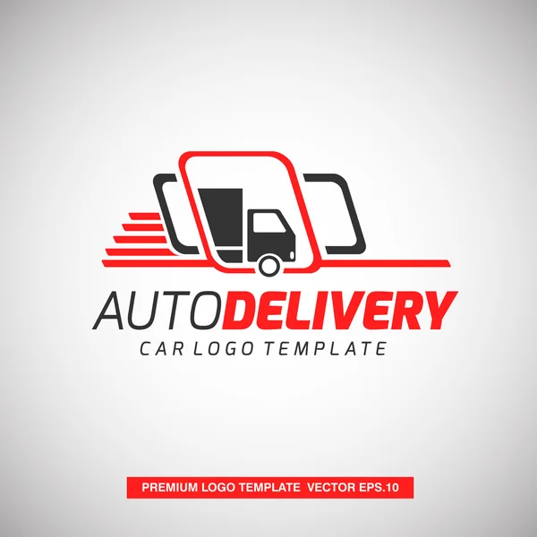 Auto Delivery Truck Logo — Stock Vector