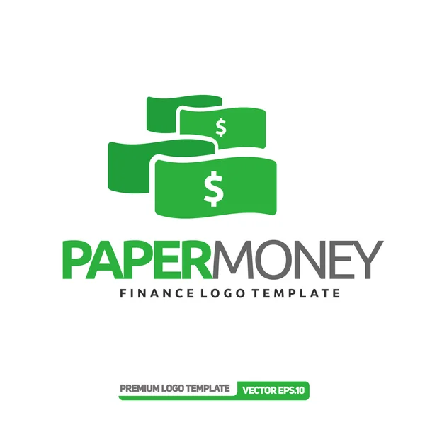 Uang kertas. Logo keuangan - Stok Vektor