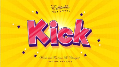 Çizgi Roman Metin Efektini Tekmele