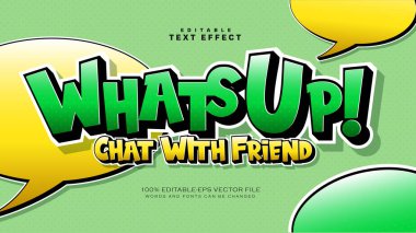 Whats Up text Style Effect clipart