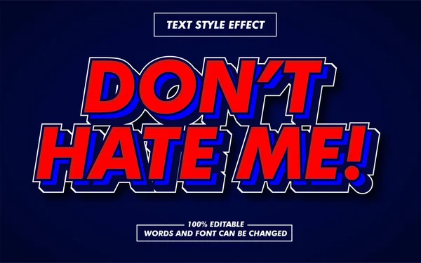 Effet Style Texte Gras Rouge — Image vectorielle