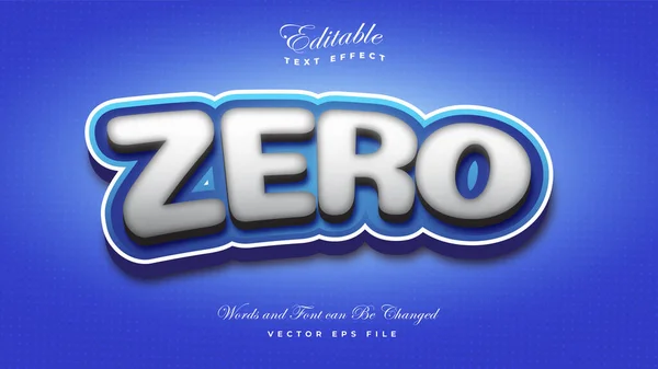 Efeito Texto Azul Oreo — Vetor de Stock