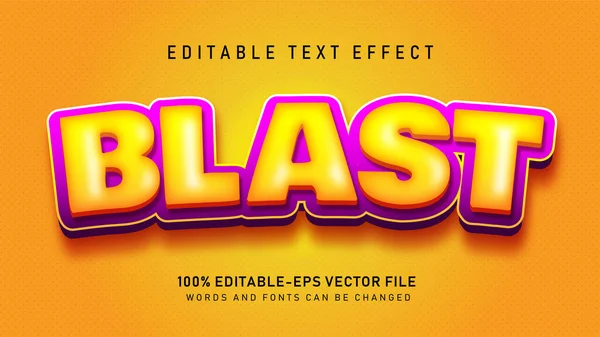 Efek Blast Vector Text - Stok Vektor