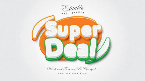 Efek Teks Super Deal - Stok Vektor