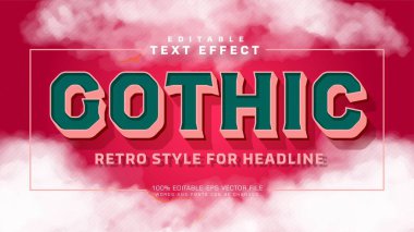 Retro Gotik Metin Efekti