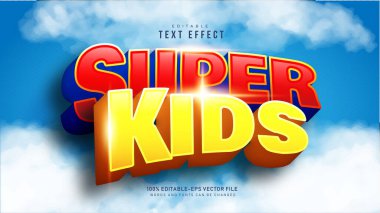 Super Kids Text Effect clipart