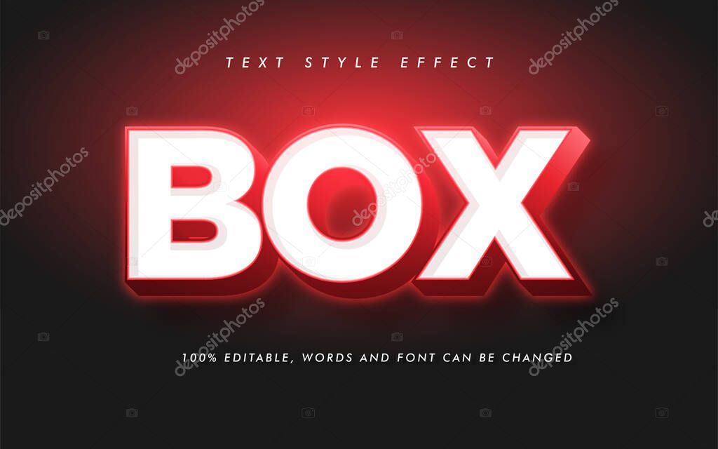 Modern Box Bold Text Style Effect