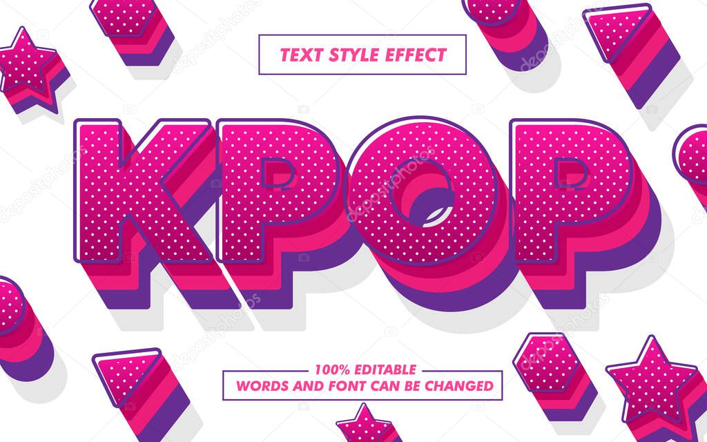 KPop Text Style Effect