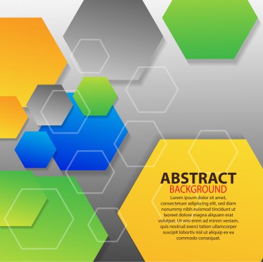 altıgenler ile geometrik arka plan