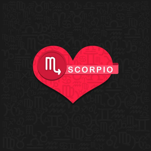 Scorpion symbole du zodiaque — Image vectorielle