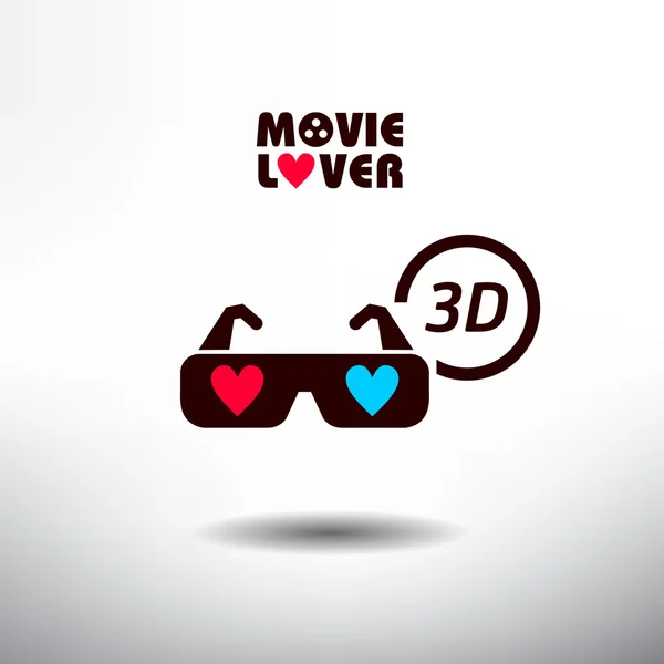 3D Glasses icon — Stock Vector