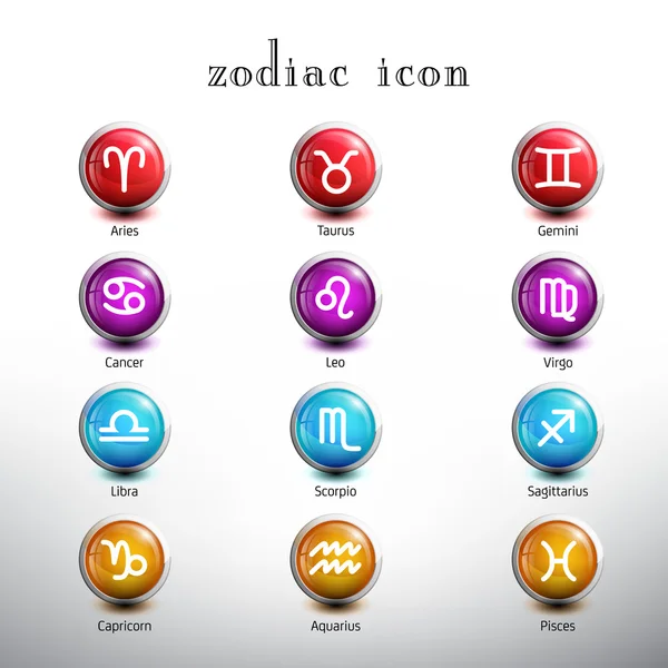 Zodiac εικόνες set — Διανυσματικό Αρχείο