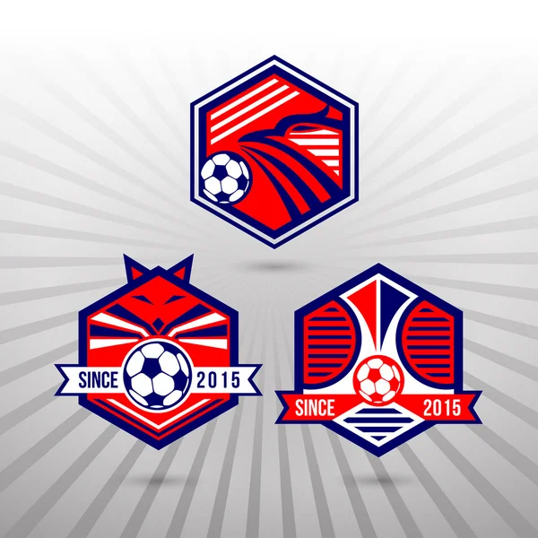 Insignes de football Football — Image vectorielle