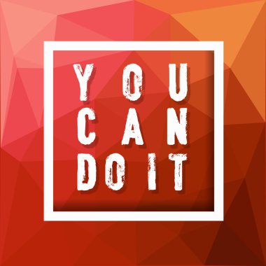 Motivasyon geometrik poster