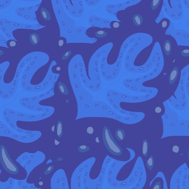 Mavi soyut, pürüzsüz desen