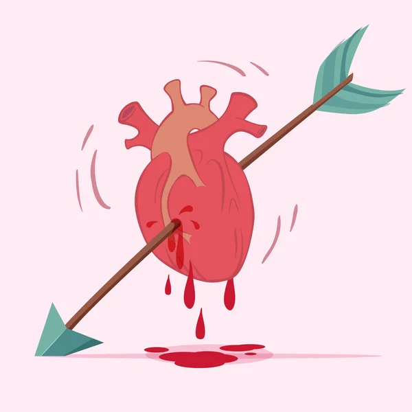 Καρδιά και βέλος — Διανυσματικό Αρχείο