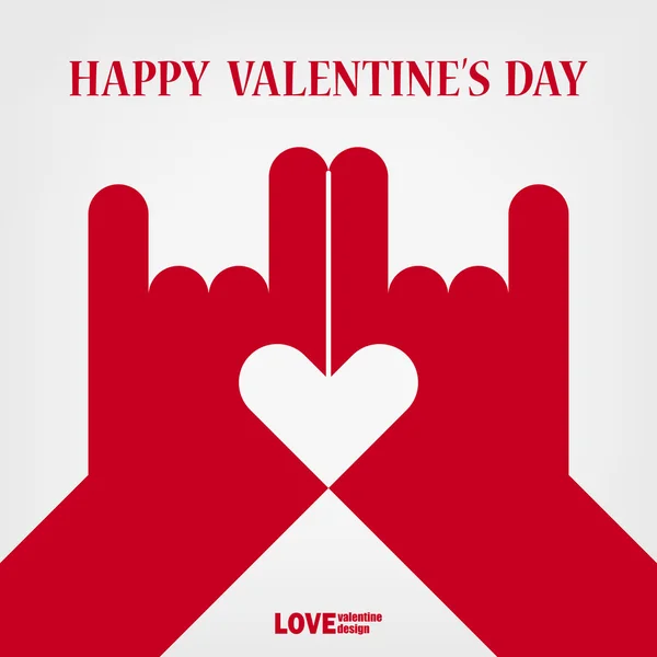 Valentine mutlu aşk el işareti