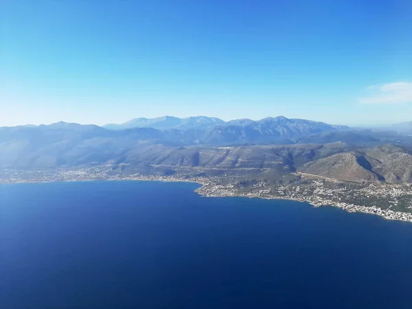 Mar Creta Vista Aérea Grecia —  Fotos de Stock