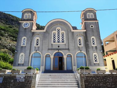 Girit, Yunanistan 'da küçük bir kasaba olan Spili' de bir kilise.