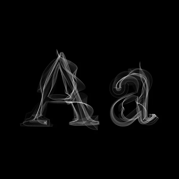 Rook lettertype. Letter A — Stockvector