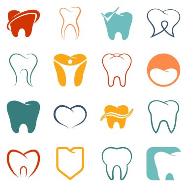 Tooth , teeth vector icons set clipart