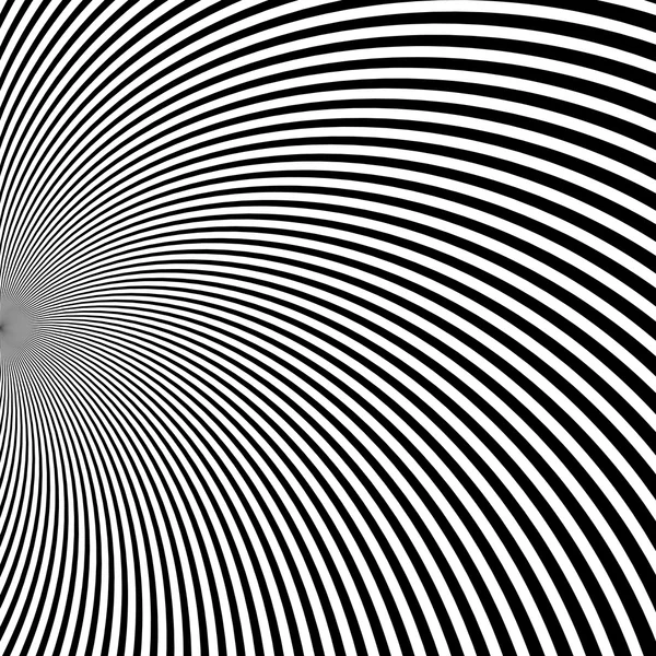 Цифрове абстрактне зображення з психоделічним круговим веб-візерунком, що створює оптичну ілюзію руху . — стоковий вектор