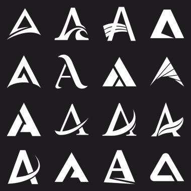 Alfabe sembolleri ve bir mektup unsurları