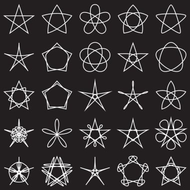 Yıldız kümesi. Geometrik şekiller. Vektör