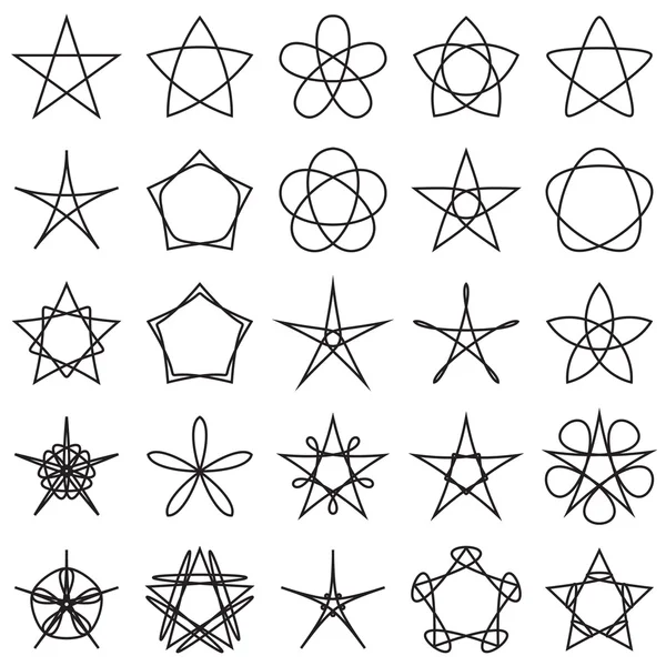 Yıldız kümesi. Geometrik şekiller. Vektör