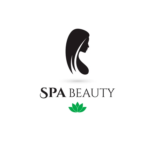 Spa- en beautycentrum bedrijfslogo. Vector — Stockvector