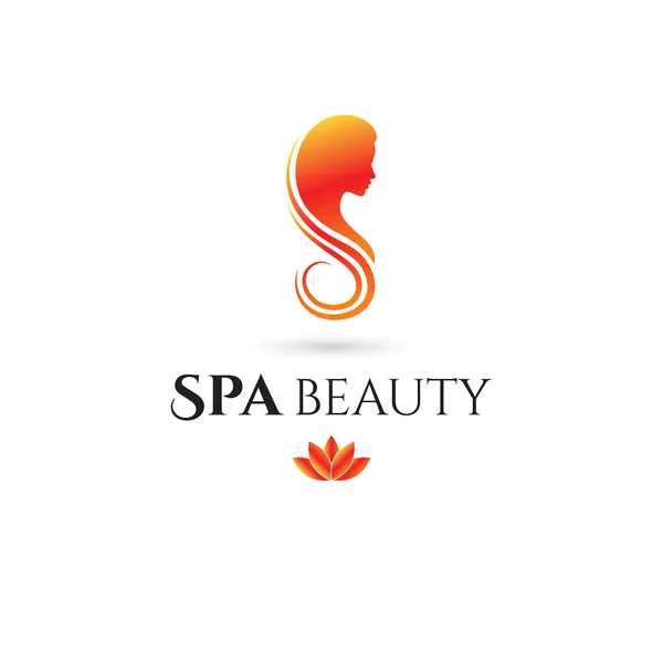 Logo perusahaan Spa and Beauty. Vektor - Stok Vektor