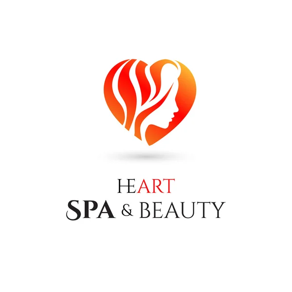 Spa- en beautycentrum bedrijfslogo. Vector — Stockvector