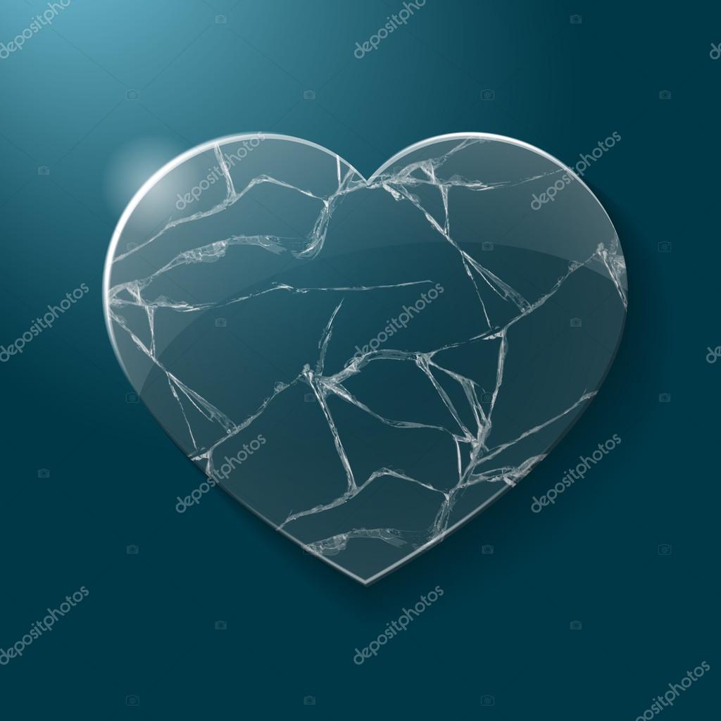 Broken heart made from glass Stock Vector by ©artoptimum 87558046, image size:1024x1024