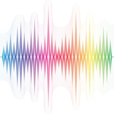 Soyut müzik ekolayzer. Vektör