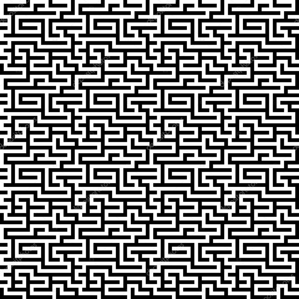 The maze, labyrinth pattern