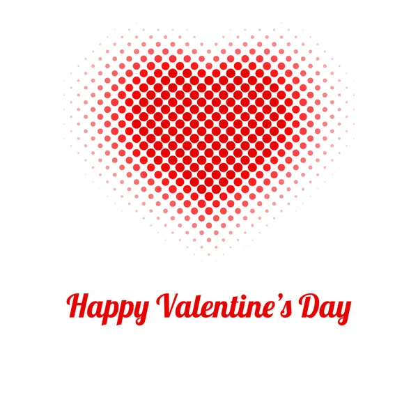 Valentines Day Card, Vector Illustration — 스톡 벡터