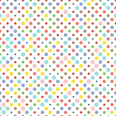 Sorunsuz imkanı noktalı deseni, puantiyeli kumaş, duvar kağıdı, vektör.