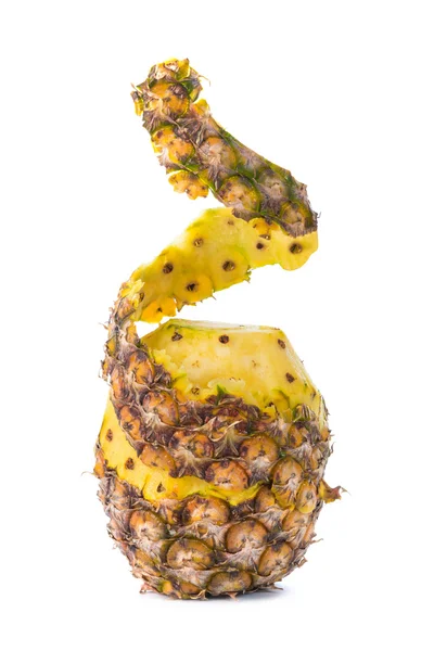 Ananas isoliert auf weißem Hintergrund abziehen — Stockfoto
