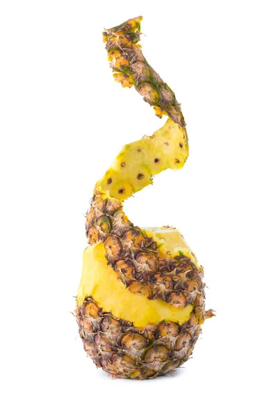 Ananas isoliert auf weißem Hintergrund abziehen — Stockfoto