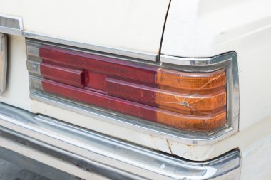 Eski model araba arka ışık. 